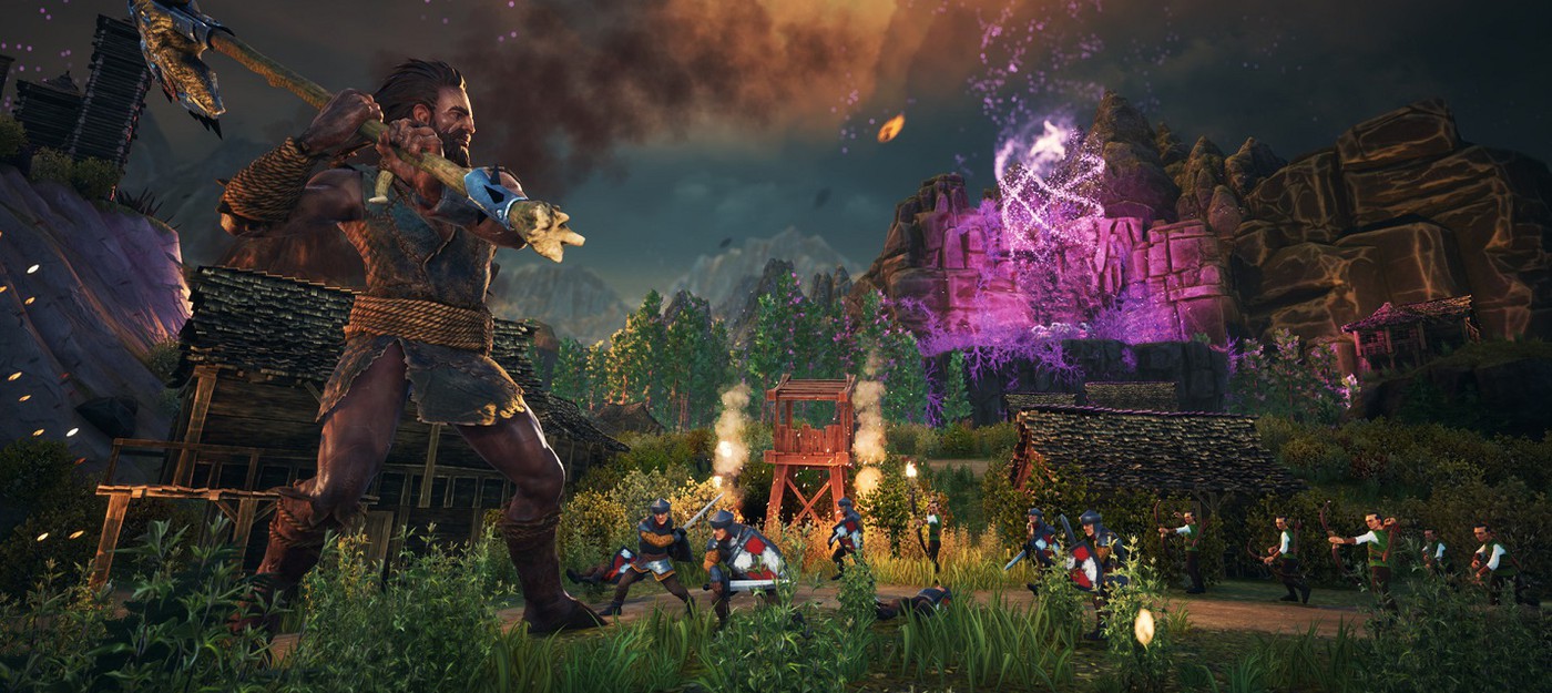 Средневековый гигант сносит деревни и убивает людей в трейлере и геймплее необычного экшена Giants Uprising