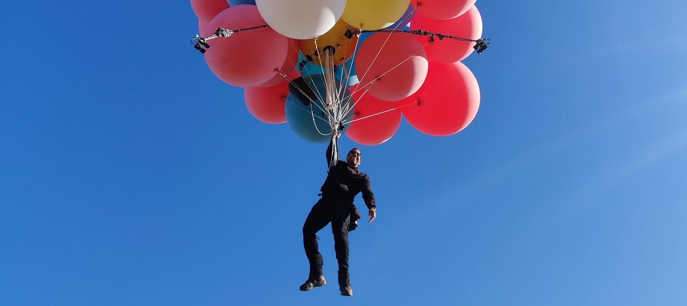 Час полета и 10 лет подготовки — Дэвид Блейн поднялся в воздух на воздушных шарах