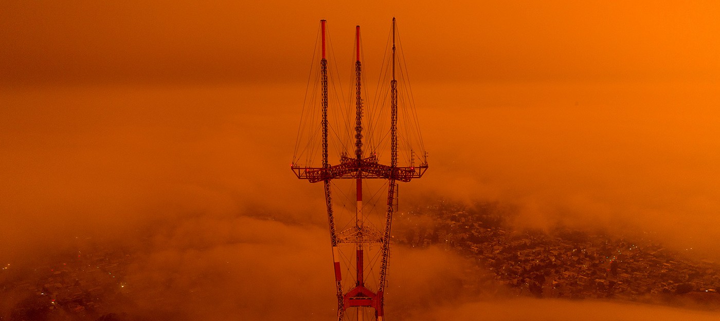 Сан-Франциско стал похож на Марс из-за лесных пожаров в Калифорнии