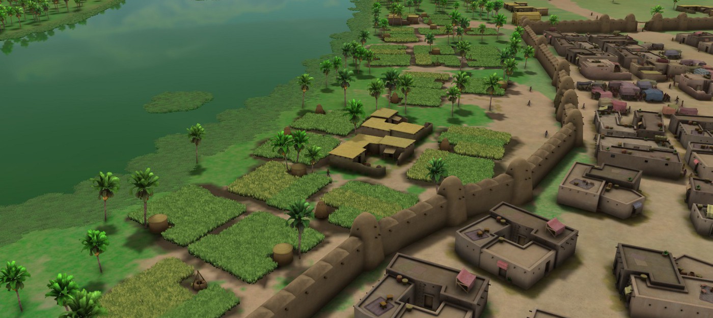 Укрепления, города и поля в релизном трейлере градостроительной стратегии Sumerians