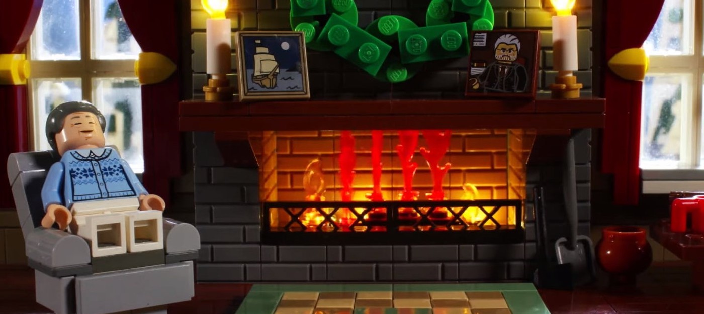 LEGO представила часовое видео с рождественским камином