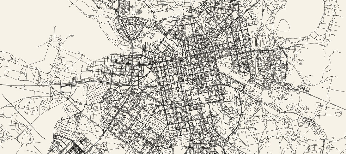 Простой инструмент рисует стильные карты любых городов мира