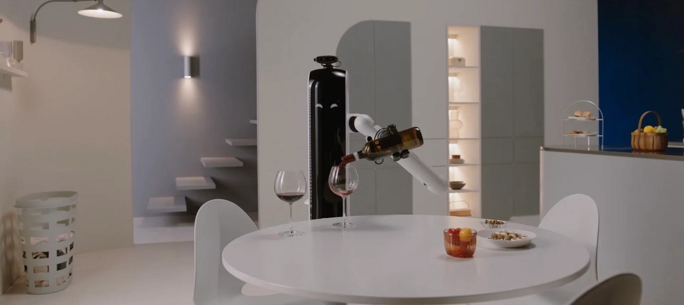 CES 2021: Samsung показала робота, который прибирается и наливает вино
