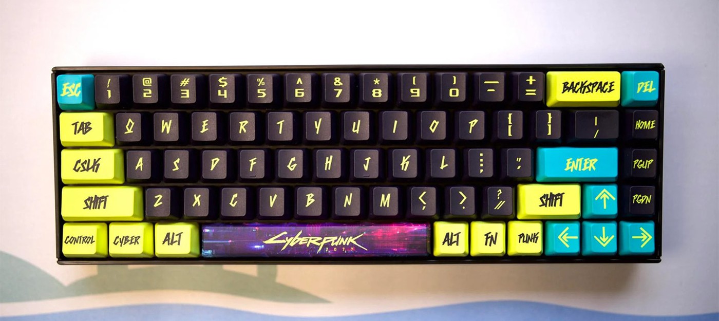 Шикарная клавиатура для истинных фанатов Cyberpunk 2077