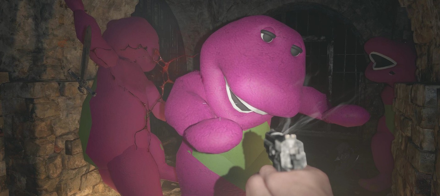 В демо Resident Evil Village добавили динозавра Барни