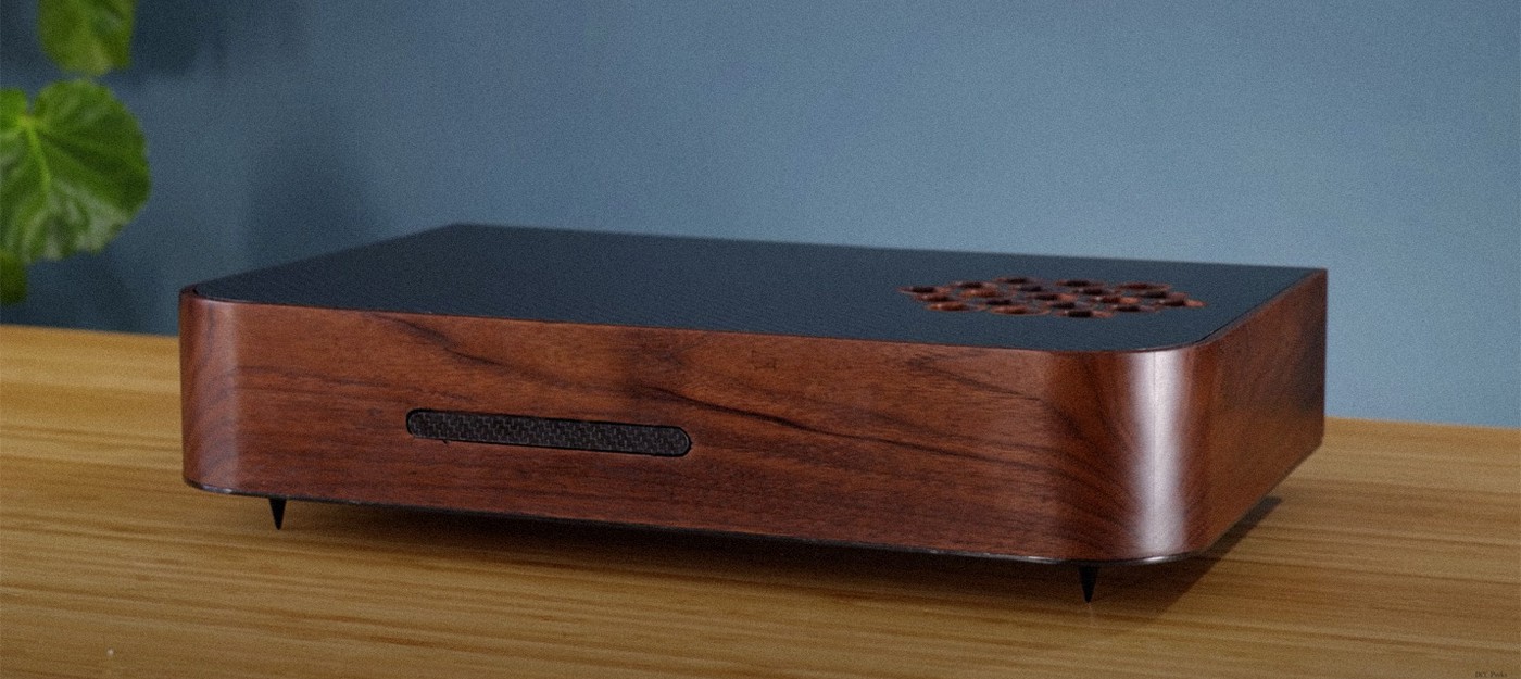 PS5 пересобрали в стильном корпусе из дерева и углеродного волокна