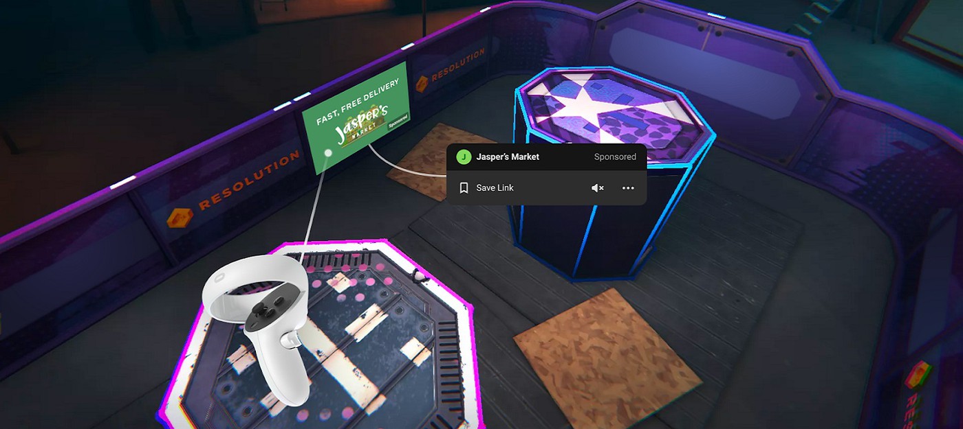 В ближайшие недели Facebook начнет тестировать рекламу в VR-играх для Oculus