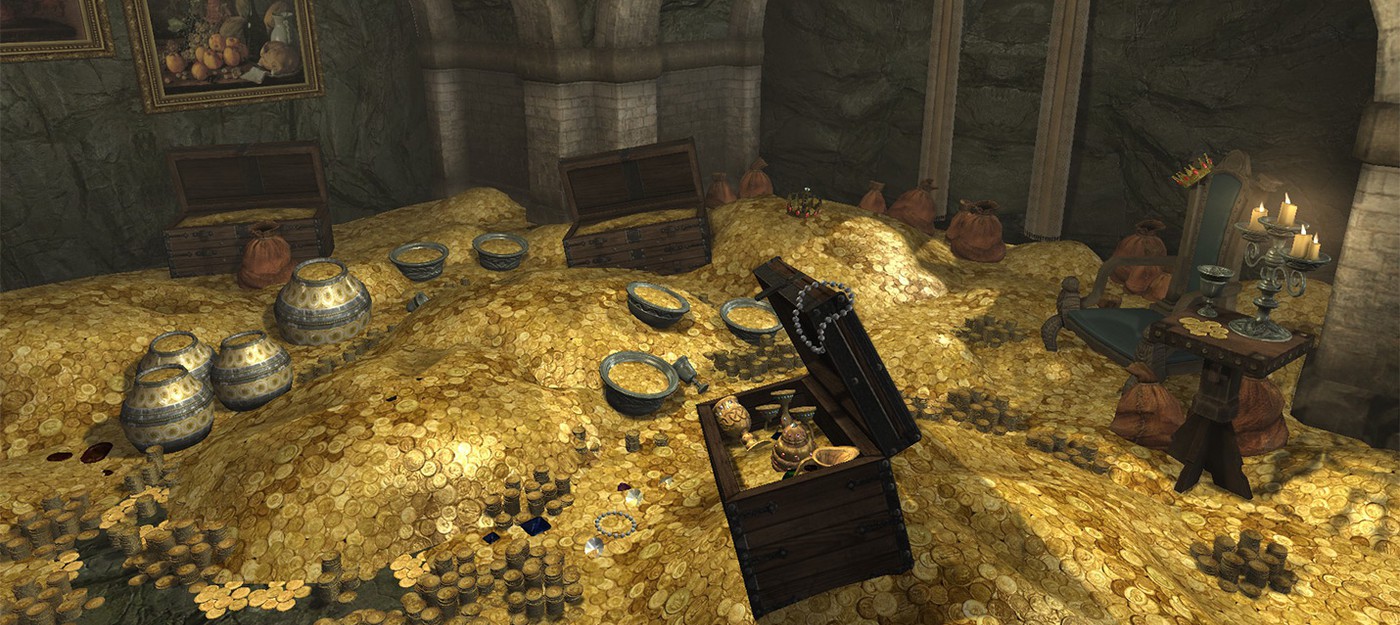 Игрок Skyrim потратил 100 часов, чтобы заработать 1 миллион золотых монет