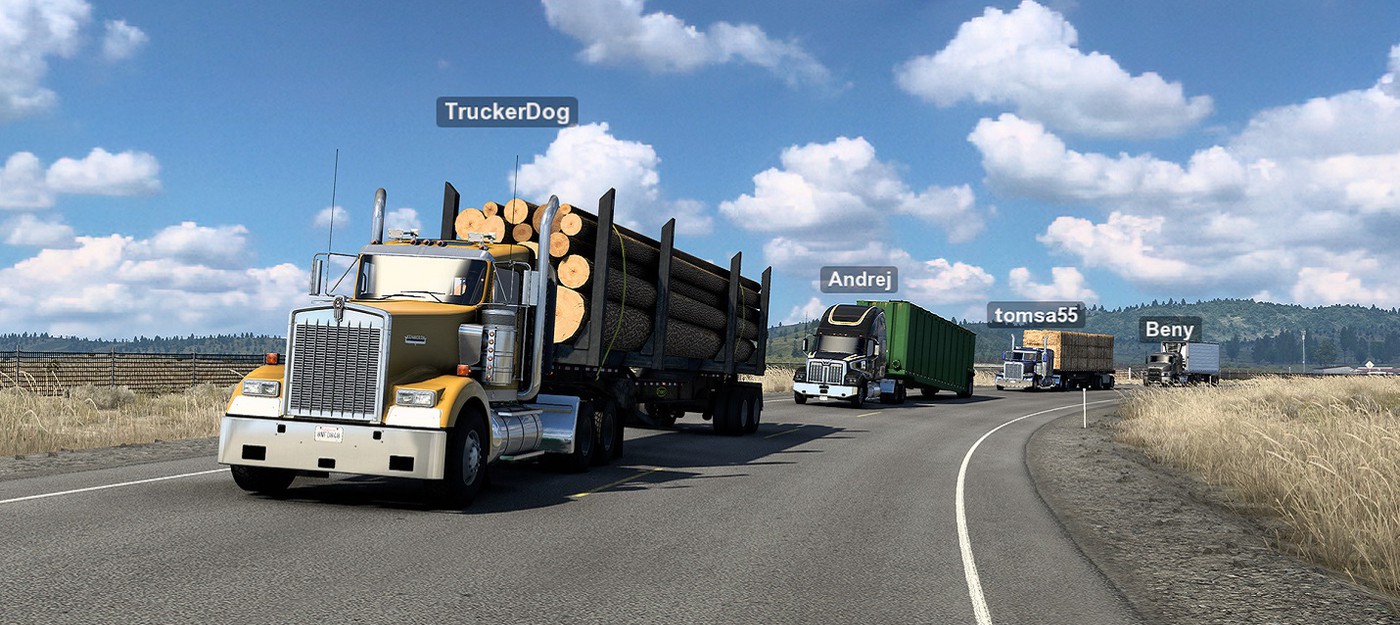 В American Truck Simulator и Euro Truck Simulator 2 добавили мультиплеерный режим