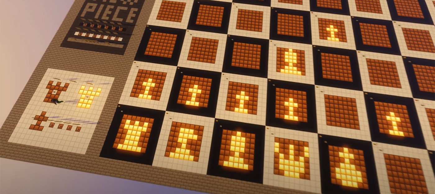 Игрок Minecraft воссоздал цифровые шахматы при помощи красного камня