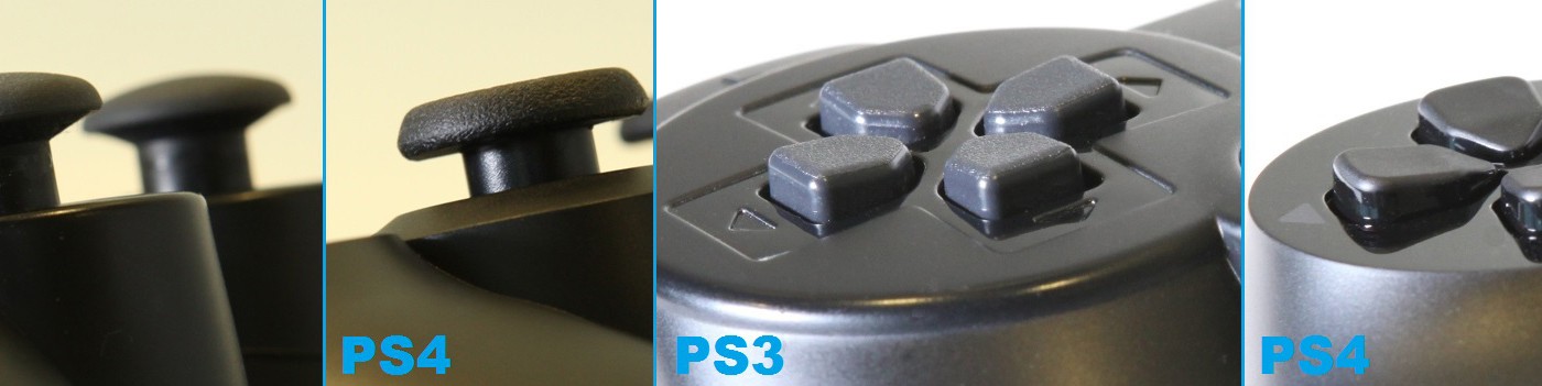 Различия между DualShock 3 и DualShock 4