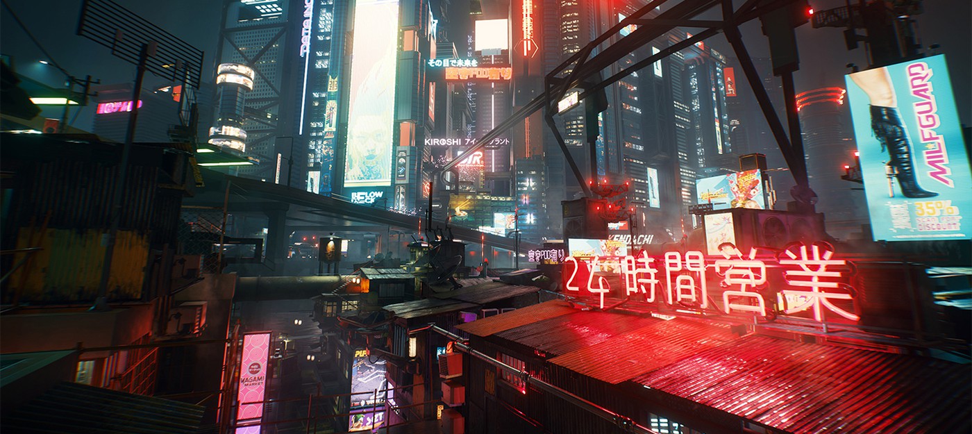 Красоты Найт-Сити из Cyberpunk 2077 в 4K и на максимальных настройках графики