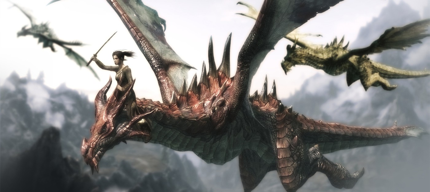 Полеты на драконе в Skyrim выглядят круто, но толку от них минимум