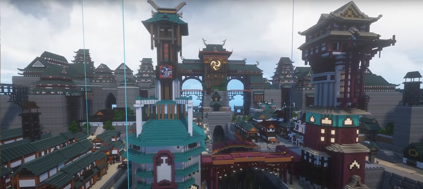 Энтузиаст воссоздал в Minecraft город Куган из Final Fantasy XIV