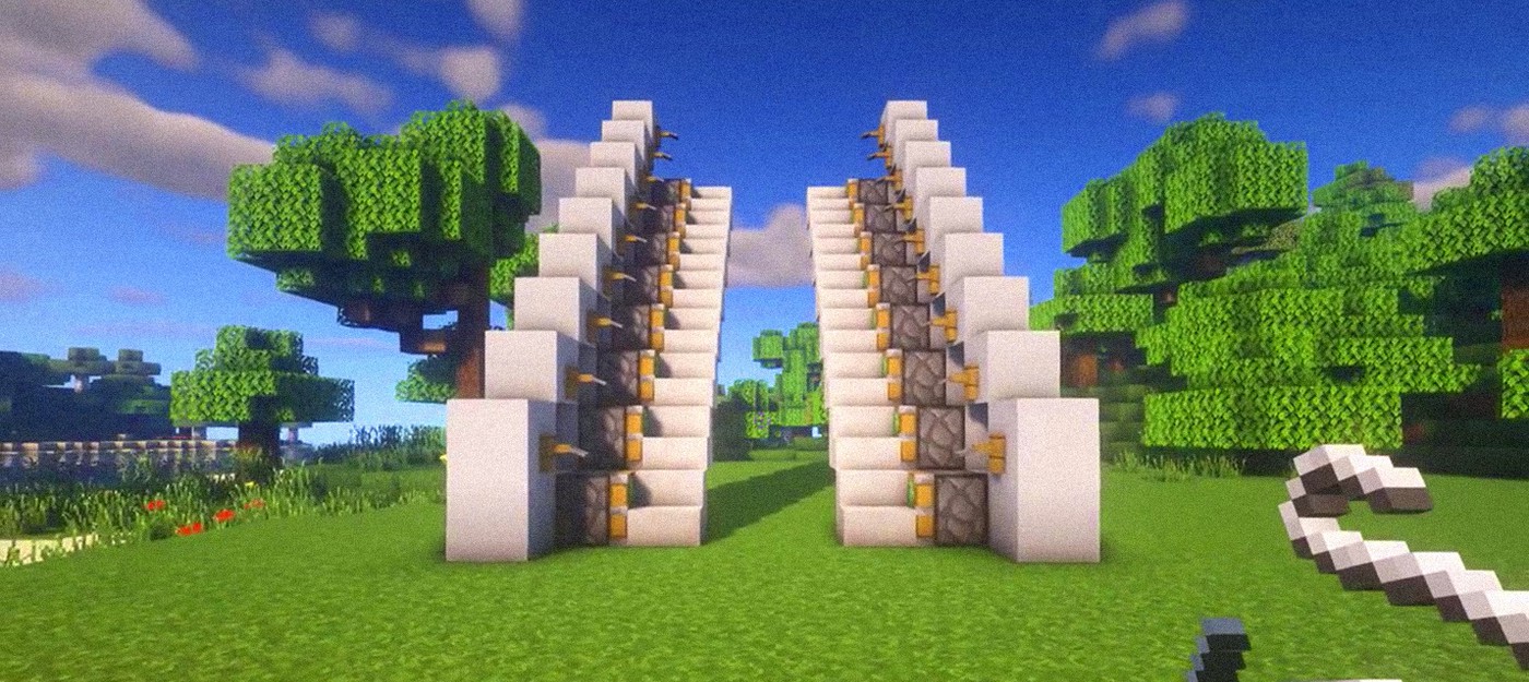 Игрок Minecraft показал простой и быстрый способ сделать выдвижную лестницу