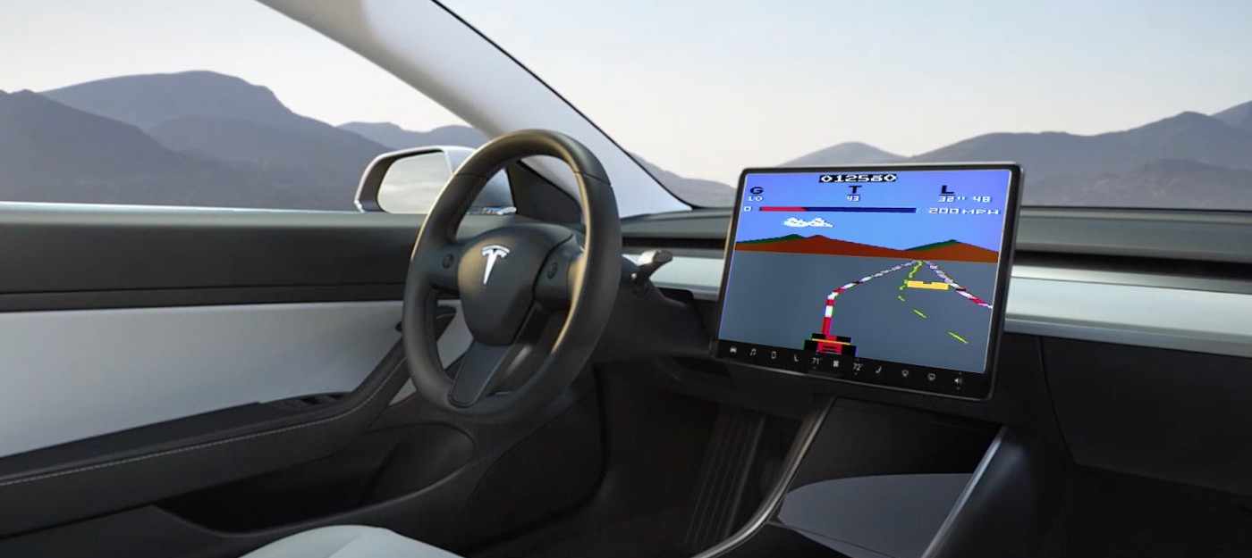 Tesla заблокировала водителям возможность играть во время движения машины