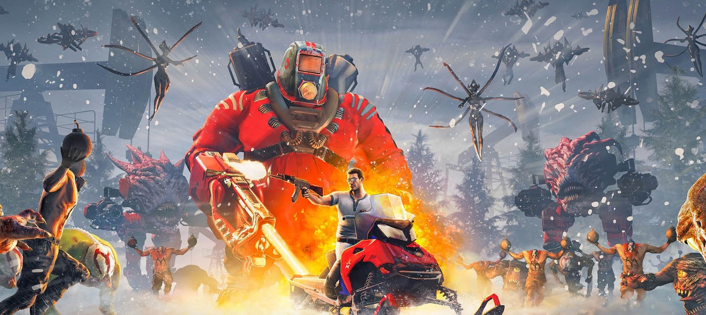 Снег, монстры и лихая стрельба в первом геймплее Serious Sam: Siberian Mayhem