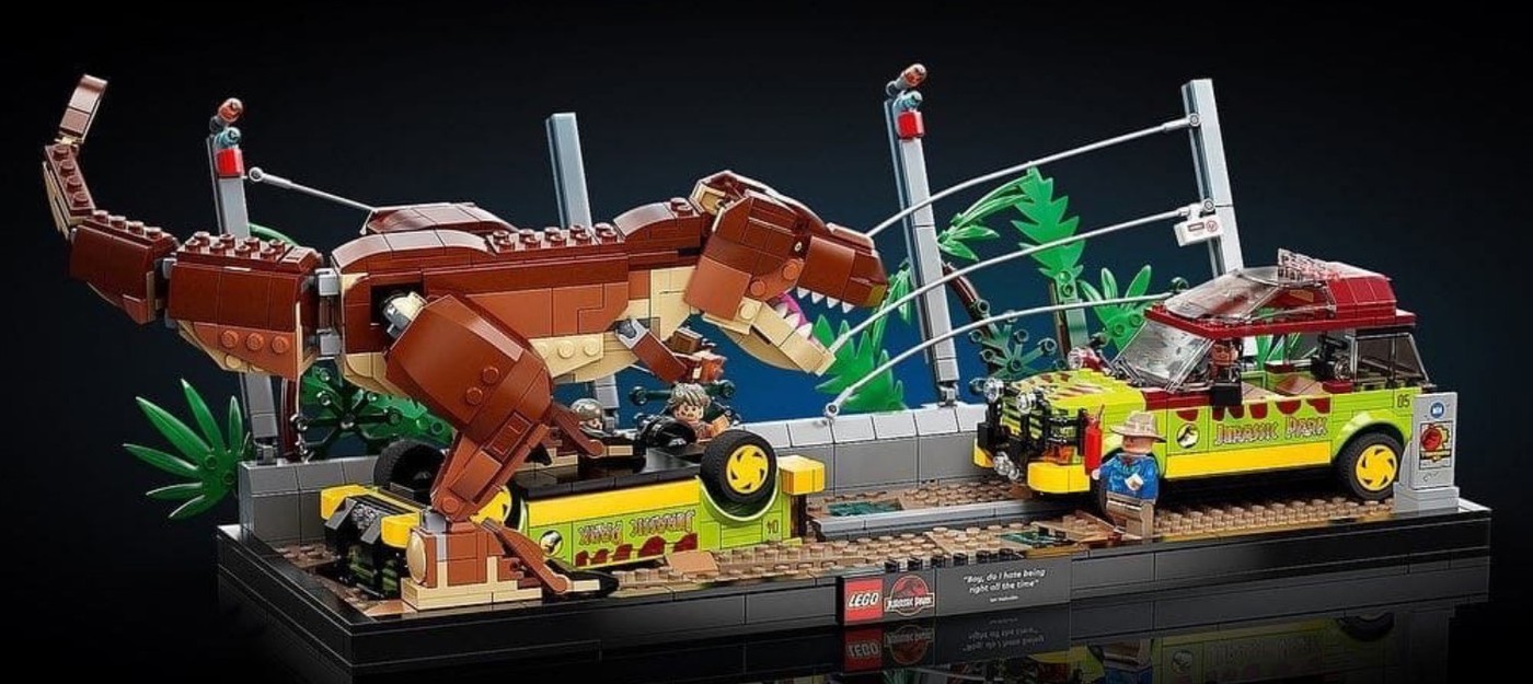 LEGO представила набор со знаменитой сценой из "Парка Юрского периода"