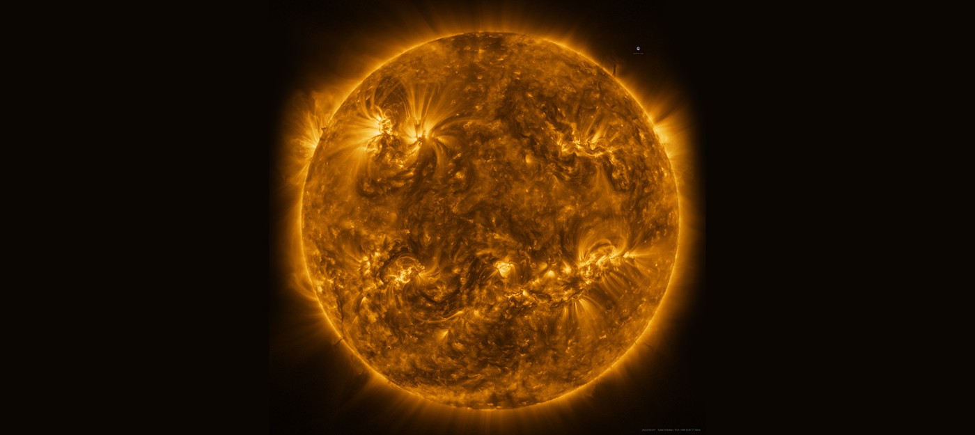 Вот как выглядит Солнце с расстояния в 75 миллионов километров