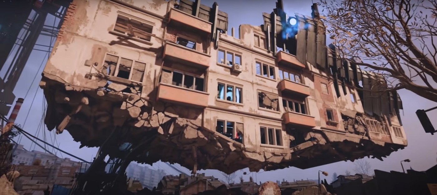 Парящий в воздухе дом в трейлере бесплатного мода для Half-Life: Alyx