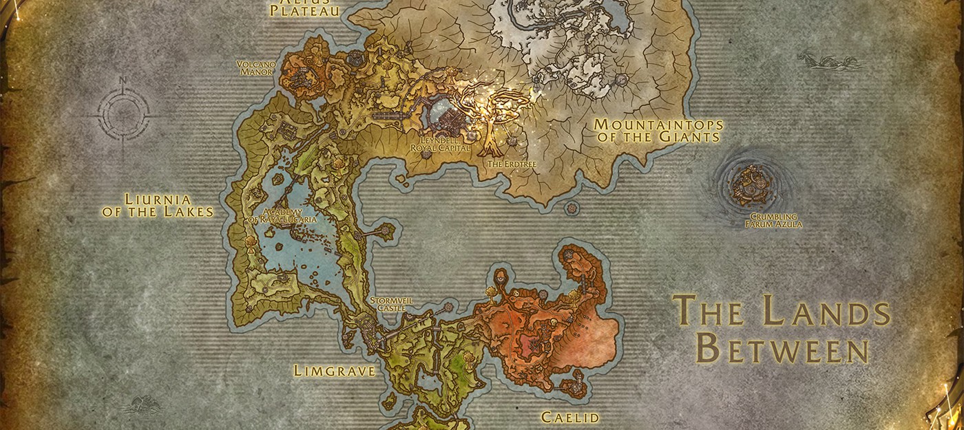 Фанат Elden Ring изобразил карту игры в стиле World of Warcraft