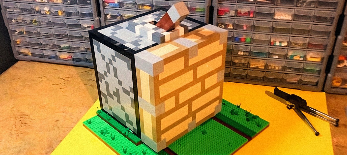 Фанат создал полноразмерный работающий поршень из Minecraft при помощи LEGO