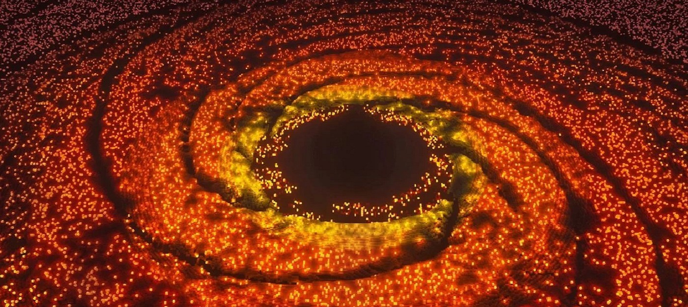 Сверхмассивную черную дыру в центре нашей галактики воссоздали в Minecraft