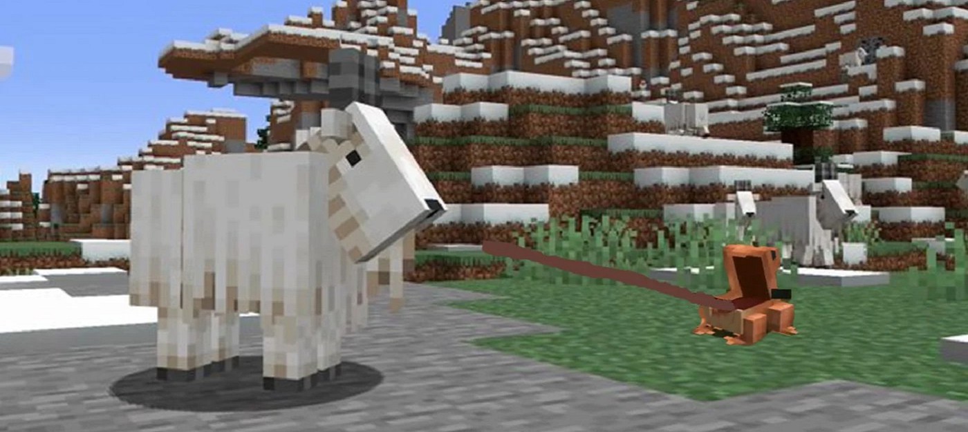 Из-за забывчивости разработчика жабы в Minecraft какое-то время питались козами