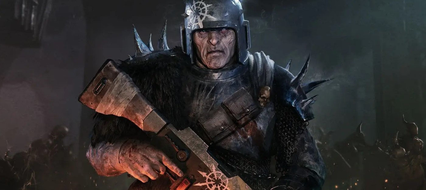 Уничтожение орд хаоситов в геймплее Warhammer 40000: Darktide