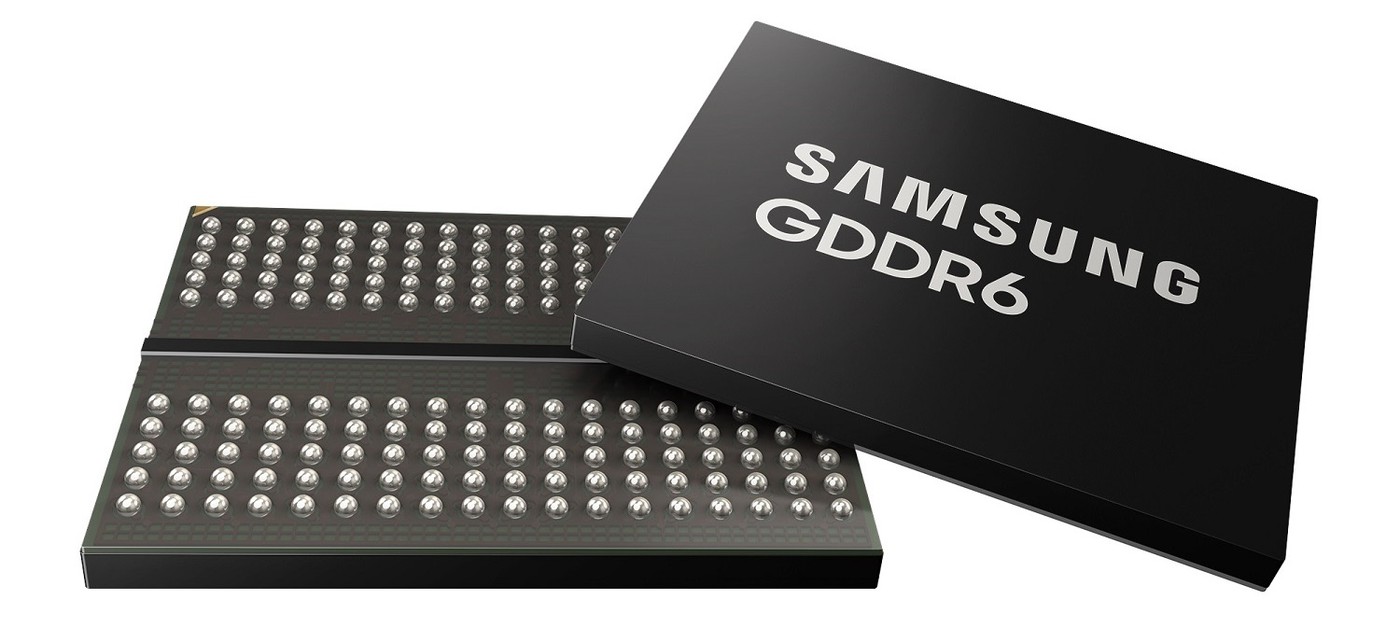 Samsung будет производить память GDDR6 для видеокарт нового поколения с пропускной способностью 24 Гбит/с