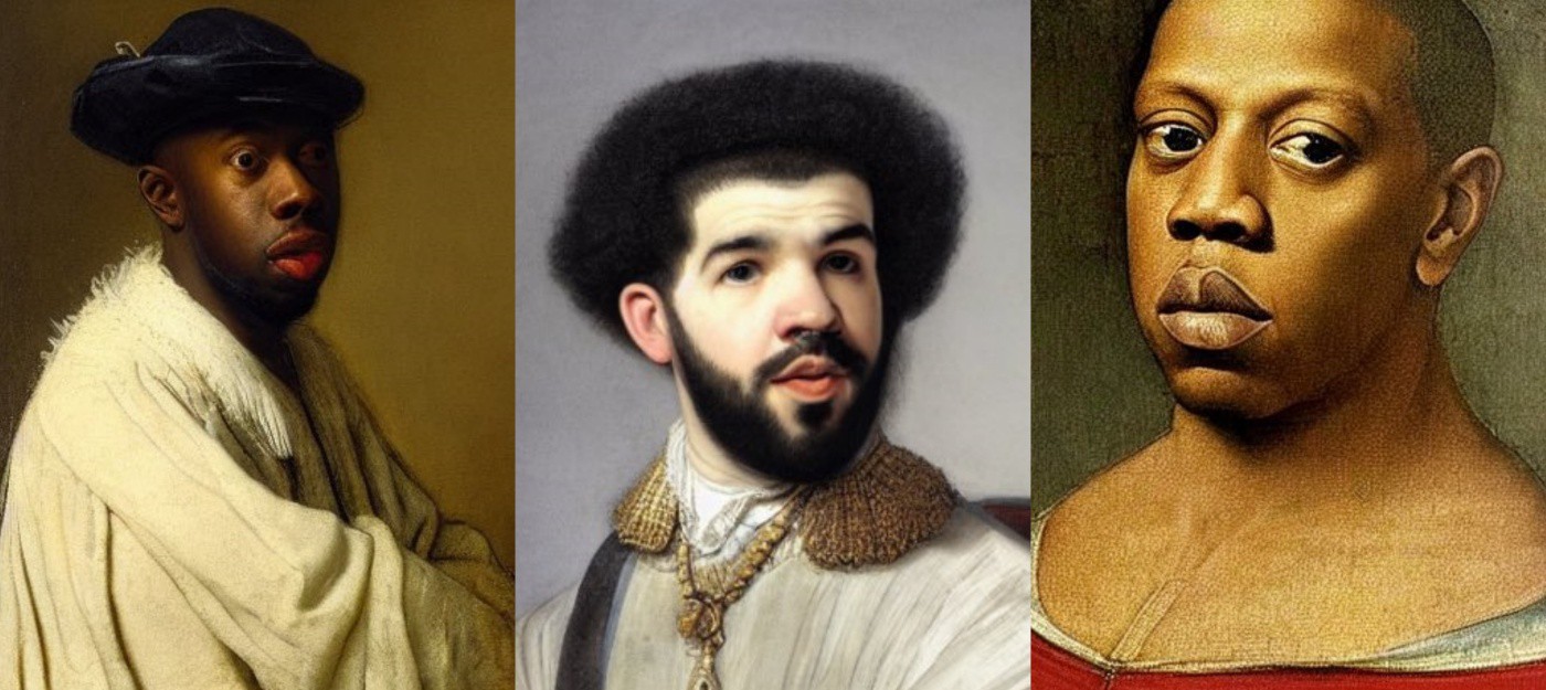Нейросеть сгенерировала портреты рэперов в стиле эпохи Возрождения