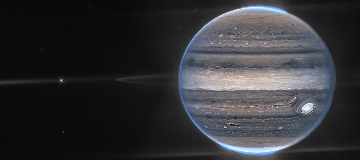 Телескоп Джеймса Уэбба снял гигантские полярные сияния на Юпитере