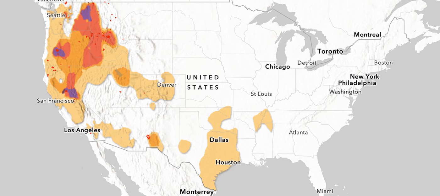Правительство США запустило сайт с картой природных катаклизмов в Америке