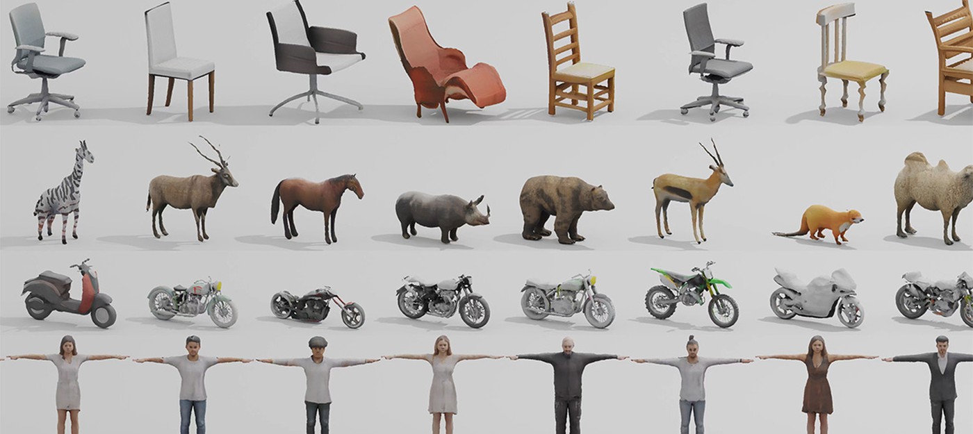 Новый ИИ Nvidia позволяет быстро генерировать виртуальных персонажей и объекты