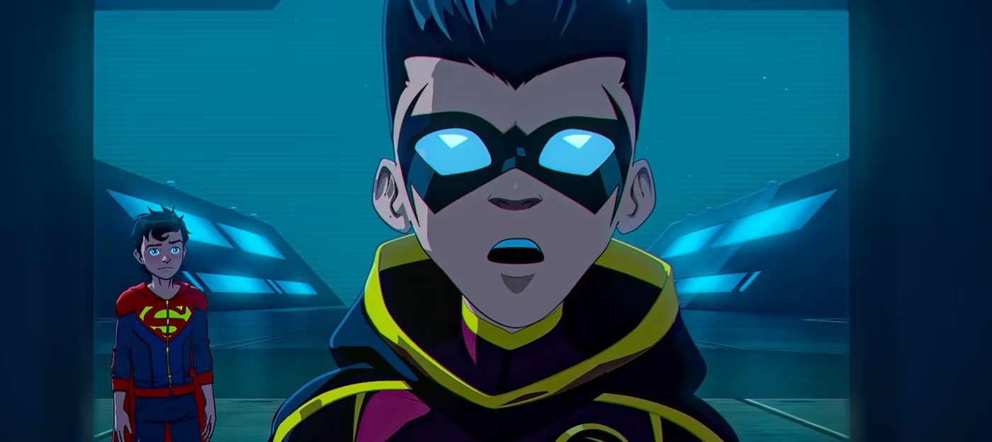 Робин против отца в отрывке из мультфильма "Бэтмен и Супермен: битва Суперсыновей"