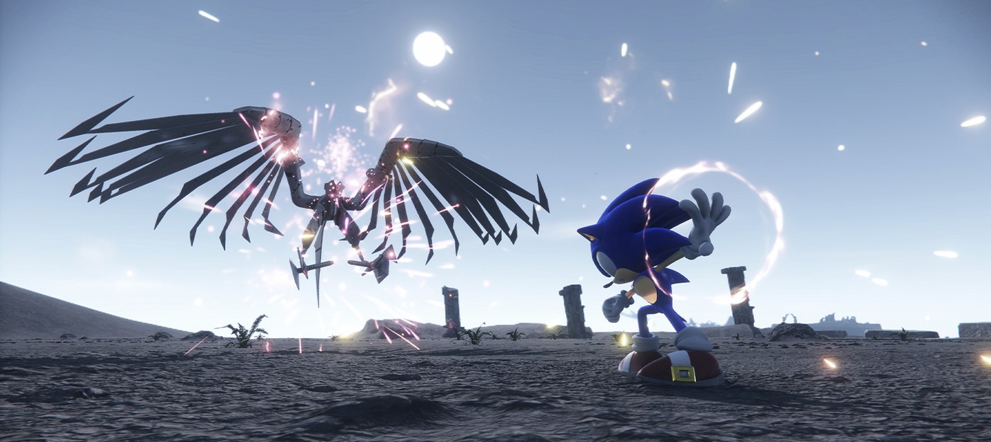 Сражение с гигантским боссом на Острове Хаоса в новом геймплее Sonic Frontiers