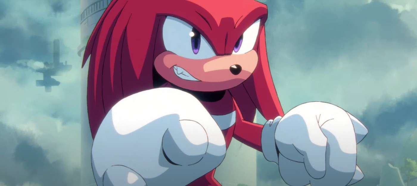 Яростный Наклз в анимационной короткометражке Sonic Frontiers