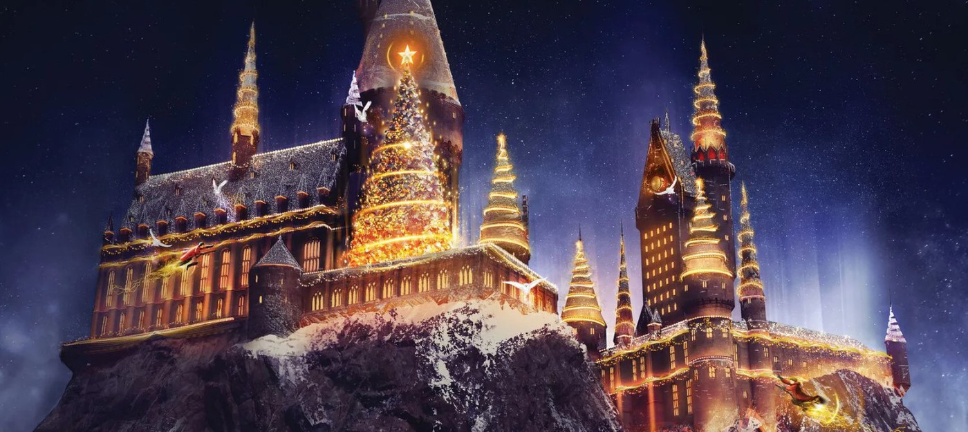 Видео с каминами общих комнат факультетов Hogwarts Legacy для рождественского настроения