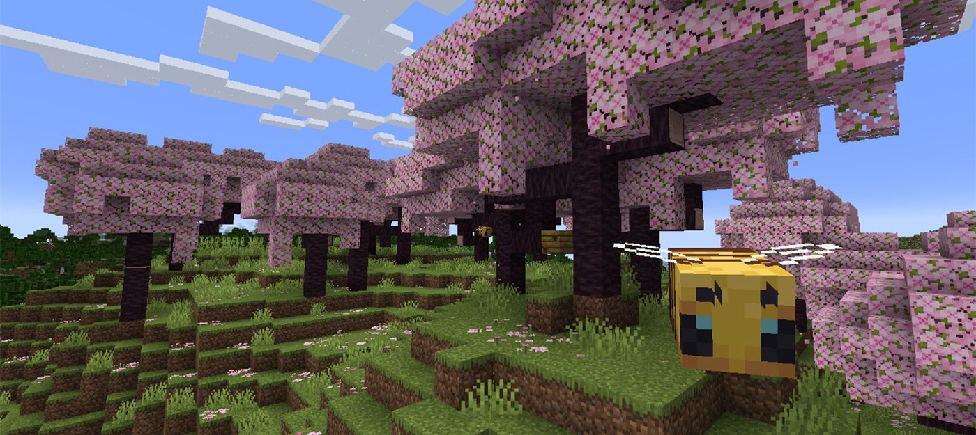 Minecraft получит цветущий вишневый биом в обновлении 1.20