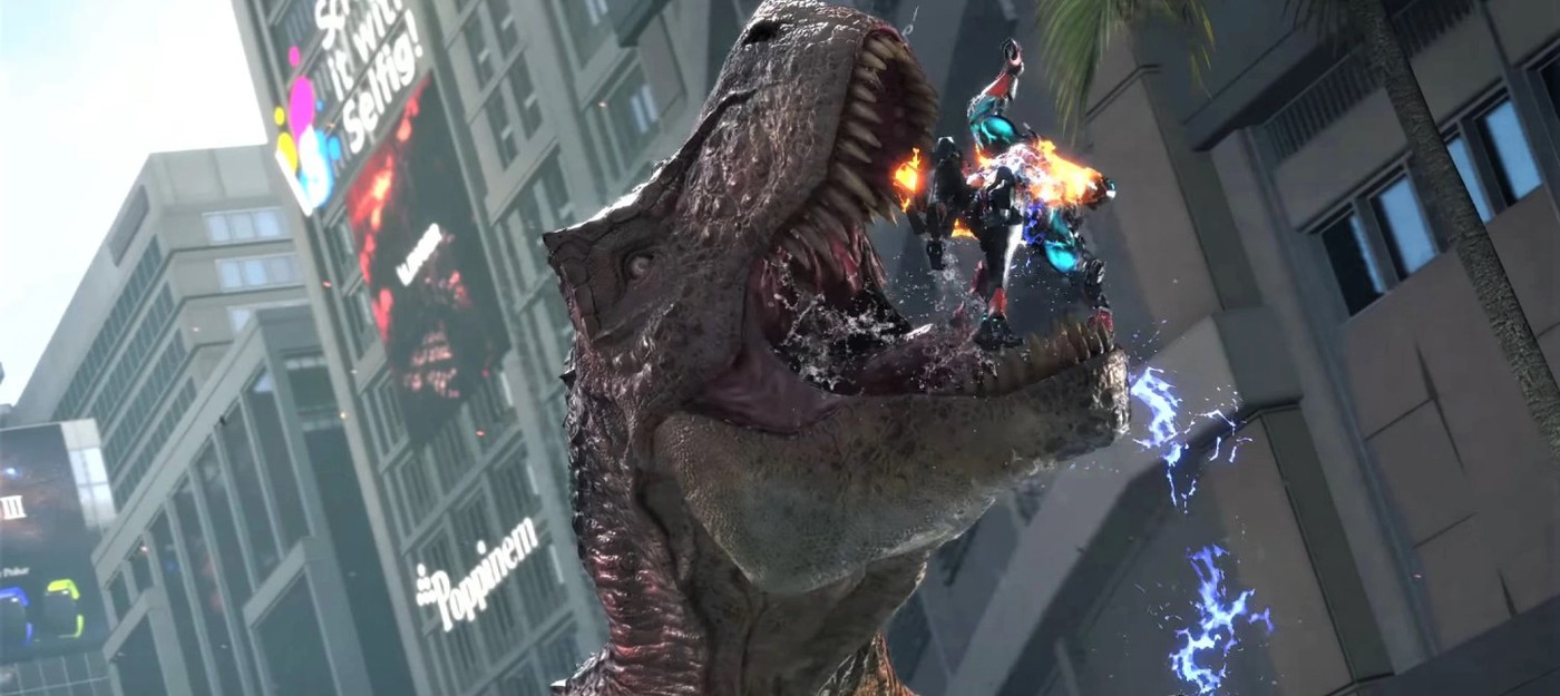 Более 40 минут уничтожения толп динозавров в геймплее Exoprimal