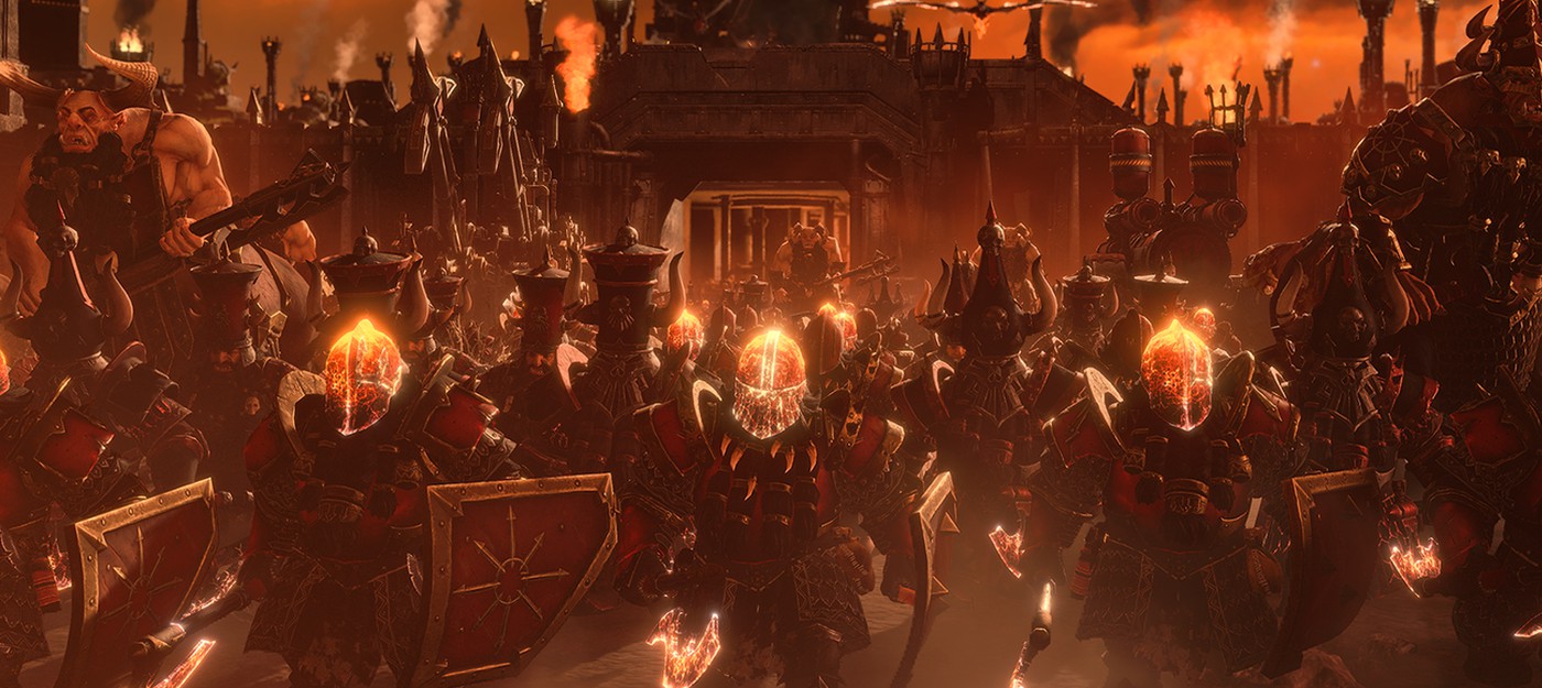 Адский паровозик и легендарный лорд Дражоат Пепельный в геймплее гномов Хаоса из Total War: Warhammer 3