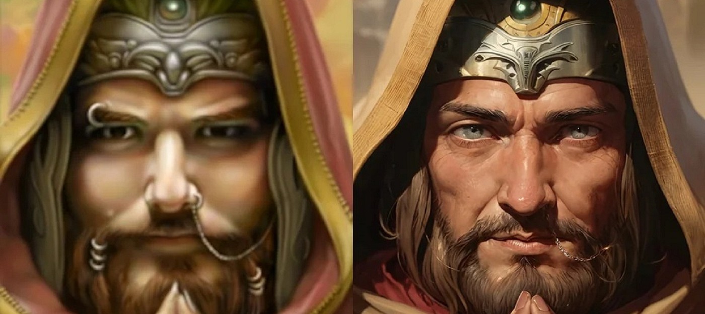 Нейросеть обновила портреты героев Baldur's Gate 2