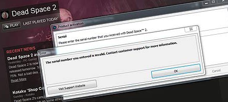 Dead Space 2 – проблемы с доступом в Steam