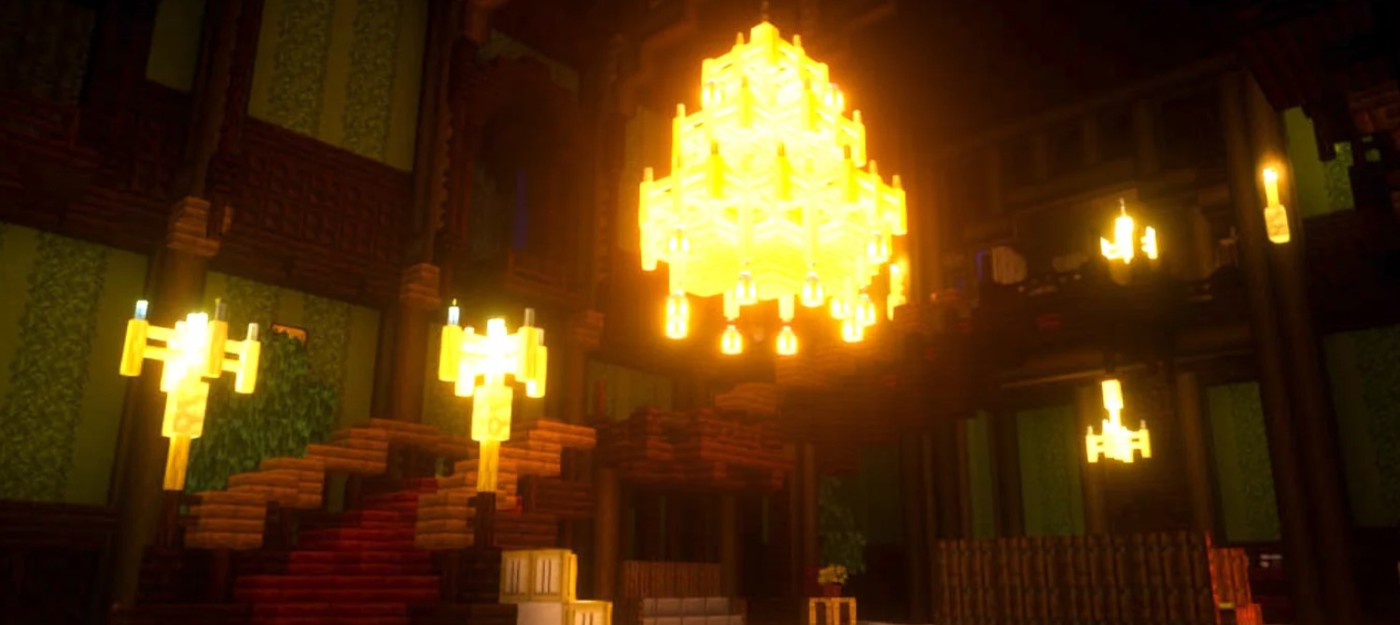 Реддитор построил копию замка леди Димитреску в Minecraft