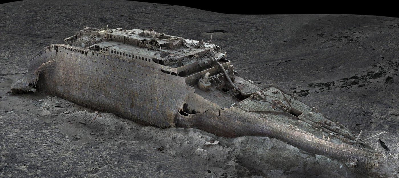 Новые 3D-сканы показывают затонувший Титаник в деталях