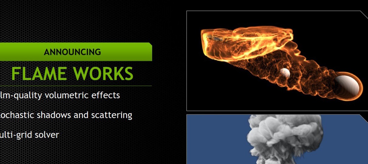 Новое техно-демо от Nvidia: Огонь и Дым