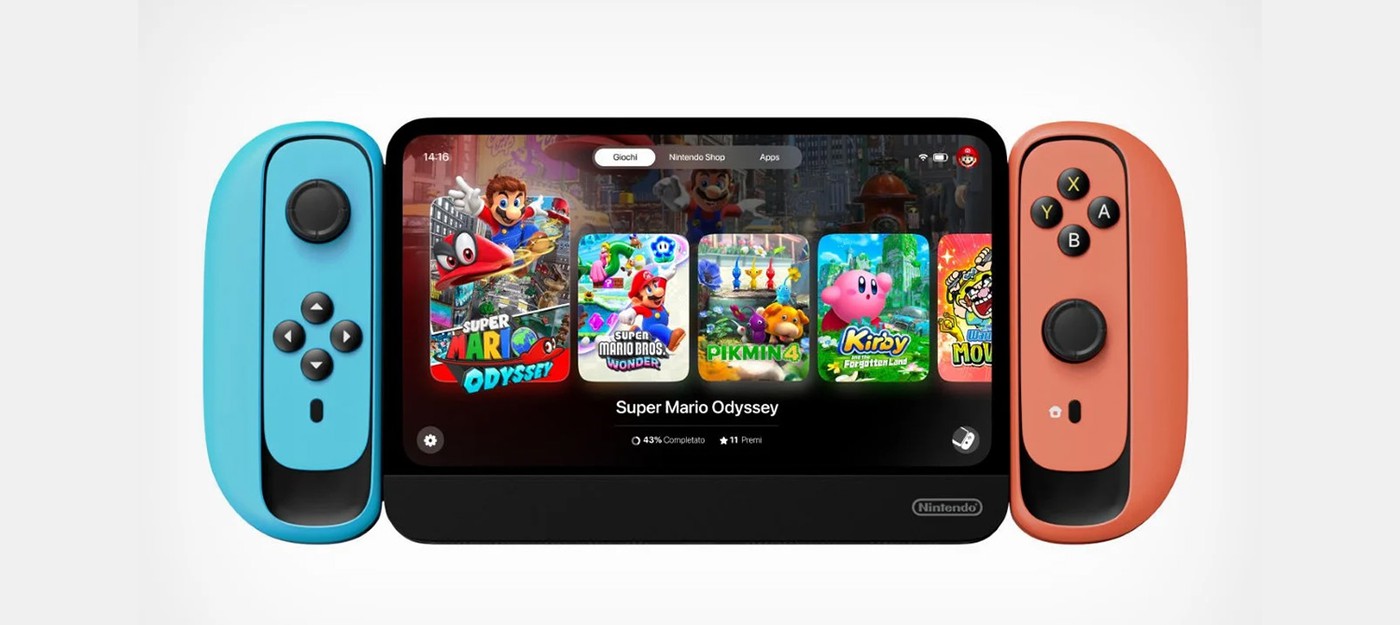 Слух: Nintendo Switch 2 будет включать 512 ГБ памяти и 8-дюймовый LCD-экран