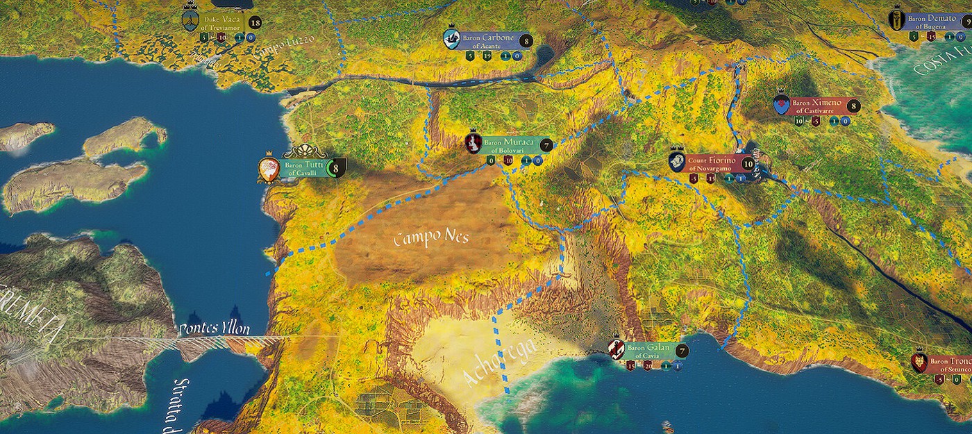 Стратегия Great Houses of Calderia в духе "Игры Престолов" и Crusader Kings выйдет в раннем доступе 30 августа