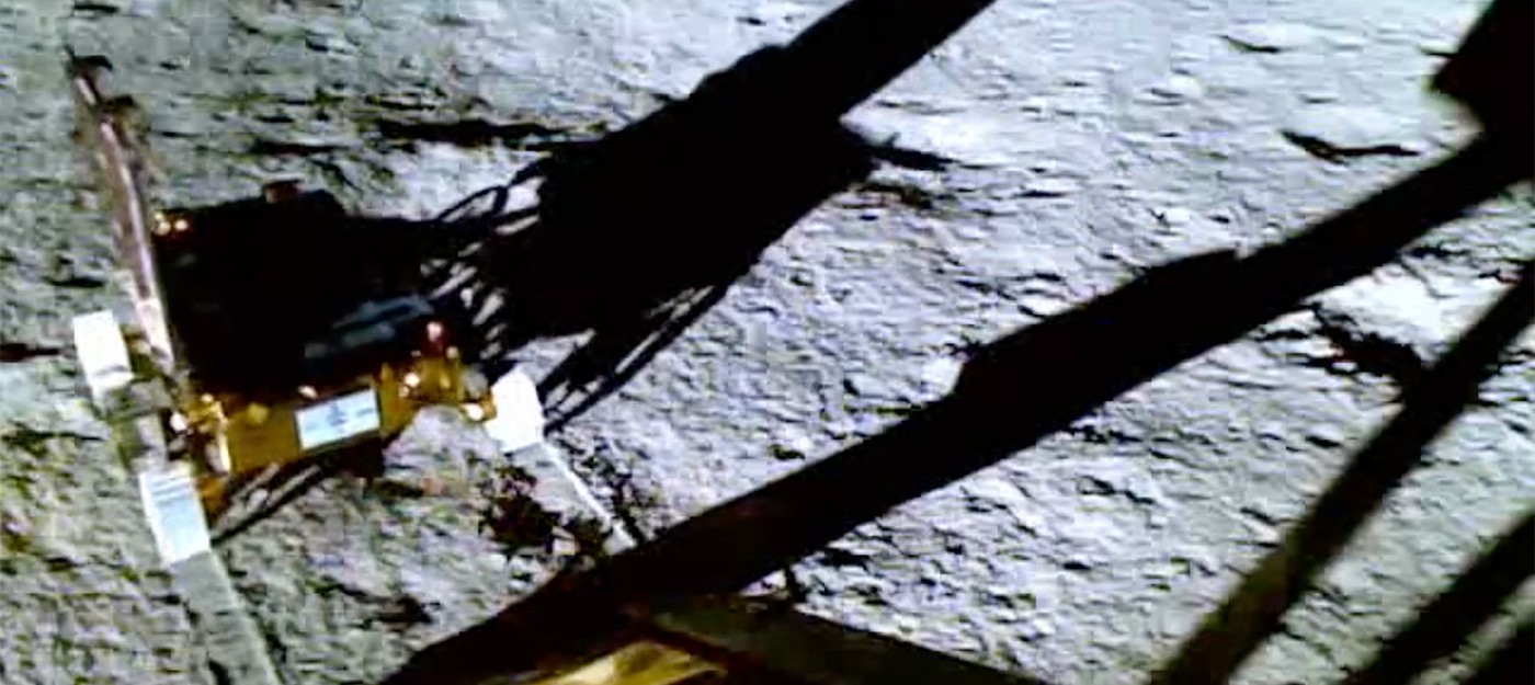 Видео высадки индийского ровера Pragyan на Луну