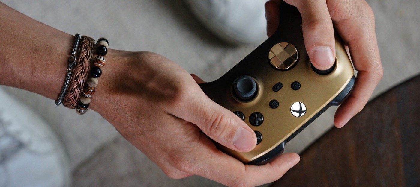 Microsoft выпустит контроллер Xbox в золотой расцветке